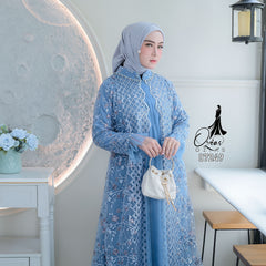 GAMIS TILE OZIAS 07249 LD 105 | Gamis Tile Pesta | Gamis Kondangan Wisuda
