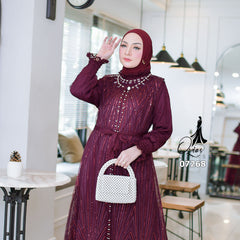 GAMIS OZIAS TILE 07268 LD 105 I Gamis TIle Premium I Gamis Kondangan Mewah