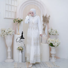 GAMIS OZIAS TILE 07276 LD 105 I Gamis Kondangan Wanita I Gamis Fashion Casual