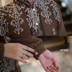 OZIAS Gamis Tile 07309 LD 105 I Gamis Kondangan Wanita Lebaran I Gamis Fashion Casual