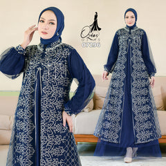 OZIAS Gamis Tile 07296 LD 105 I Gamis Kondangan Wanita I Gamis Fashion Casual