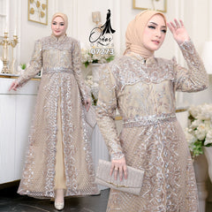 GAMIS OZIAS TILE 07273 LD 105 I Gamis Kondangan Wanita I Gamis Fashion Muslimah