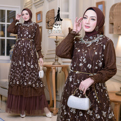GAMIS OZIAS TILE 07263 LD 105 I Gamis Kondangan Wanita I Gamsi Fashion Casual