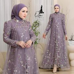 GAMIS OZIAS TILE 07346 LD 105 I Gamis Lebaran Casual I Gamis Remaja Kondangan