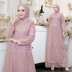 GAMIS OZIAS TILE 07271 LD 105 I Gamis Kondangan Wanita I Gamis Fashion Casual