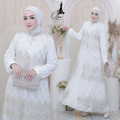 GAMIS OZIAS TILE 07276 LD 105 I Gamis Kondangan Wanita I Gamis Fashion Casual