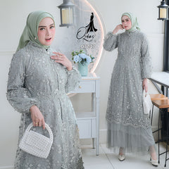 GAMIS OZIAS TILE 07247 LD 105 I Gamis Kondangan I Gamis Pesta