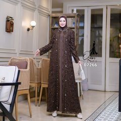 GAMIS OZIAS TILE 07266 LD 105 I Gamis Kondangan Wanita I Gamis Fashiob Casual