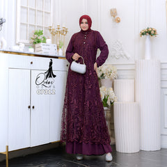 GAMIS OZIAS TILE 07312 LD 105 I Gamis Kondangan Wanita I Gamis Fashion Casual