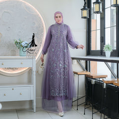 GAMIS OZIAS TILE 07251 LD 105 I Gamis Kondangan Wanita I Gamis Fashion Casual