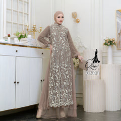 OZIAS Gamis Tile 07343 LD 105 I Gamis Lebaran Casual I Gamis Fashion Wanita