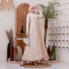 GAMIS OZIAS BROKAT INAYA TEREZA 10023 LD 105 I Gamis Kondangan Cantik I Gamis Casual Muslimah