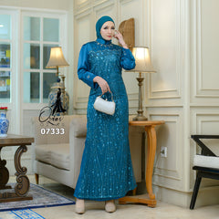 GAMIS OZIAS SATIN VALVET 07333 LD 105 I Gamis Kondangan Wanita I Gamis Fashion Casual