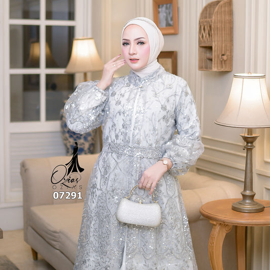 GAMIS OZIAS TILE 07291 LD 105 I Gamis Kondangan Wanita I Gamis Casuak Remaja