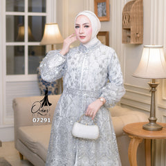 GAMIS OZIAS TILE 07291 LD 105 I Gamis Kondangan Wanita I Gamis Casuak Remaja