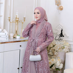 GAMIS OZIAS TILE 07298 LD 105 I Gamis Kondangan Wanita I Gamis Casual Fashion