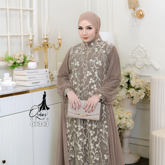 OZIAS Gamis Tile 07343 LD 105 I Gamis Lebaran Casual I Gamis Fashion Wanita