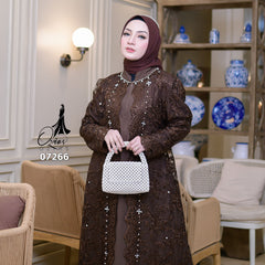 GAMIS OZIAS TILE 07266 LD 105 I Gamis Kondangan Wanita I Gamis Fashiob Casual