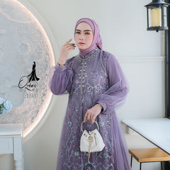GAMIS OZIAS TILE 07251 LD 105 I Gamis Kondangan Wanita I Gamis Fashion Casual