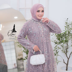 GAMIS OZIAS TILE 07260 LD 1O5 I Gamis Kondangan Wanita I Gamis Fashion Muslimah