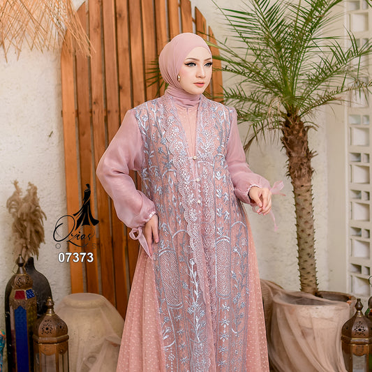 OZIAS Gamis Tile 07373 LD 105 I Gamis Kondangan Wanita I Gamis Fashion Casual