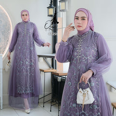 GAMIS OZIAS TILE 07251 LD 105 I Gamis Kondangan Wanita I Gamis Fashion Casual