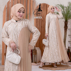 GAMIS OZIAS BROKAT INAYA TEREZA 10023 LD 105 I Gamis Kondangan Cantik I Gamis Casual Muslimah
