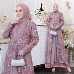 GAMIS OZIAS TILE 07298 LD 105 I Gamis Kondangan Wanita I Gamis Casual Fashion