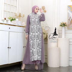 OZIAS Gamis Tile 07338 LD 105 Gamis Lebaran Cantik I Gamis Fashion Remaja