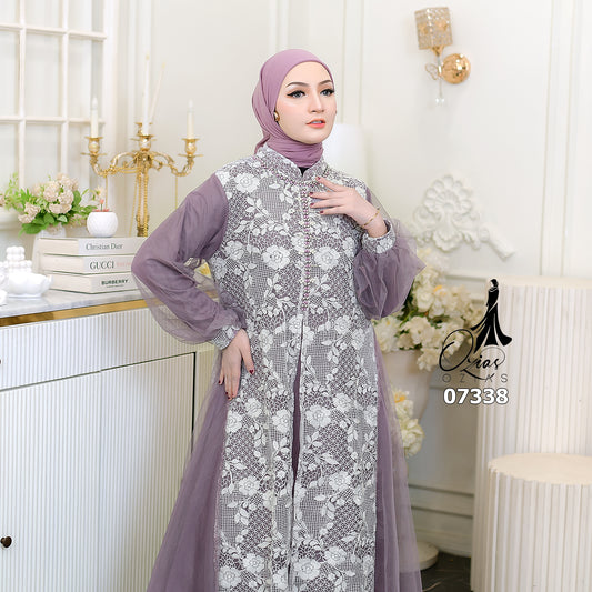 OZIAS Gamis Tile 07338 LD 105 Gamis Lebaran Cantik I Gamis Fashion Remaja