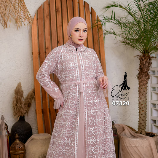 GAMIS OZIAS TILE 07320 LD 105 I Gamis Kondangan Wanita Lebaran I Gamis Fashion Casual Busui