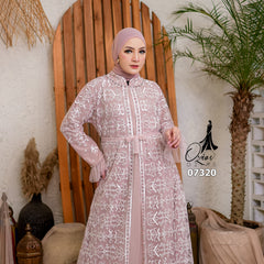 GAMIS OZIAS TILE 07320 LD 105 I Gamis Kondangan Wanita Lebaran I Gamis Fashion Casual Busui