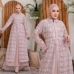 GAMIS OZIAS TILE 07320 LD 105 I Gamis Kondangan Wanita Lebaran I Gamis Fashion Casual Busui