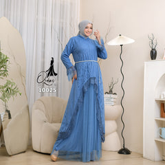 GAMIS OZIAS BROKAT ALYA 10025 LD 105 I Gamis Kondangan Wanita I Gamis Casual Lebaran I Ga mis Bini Orang