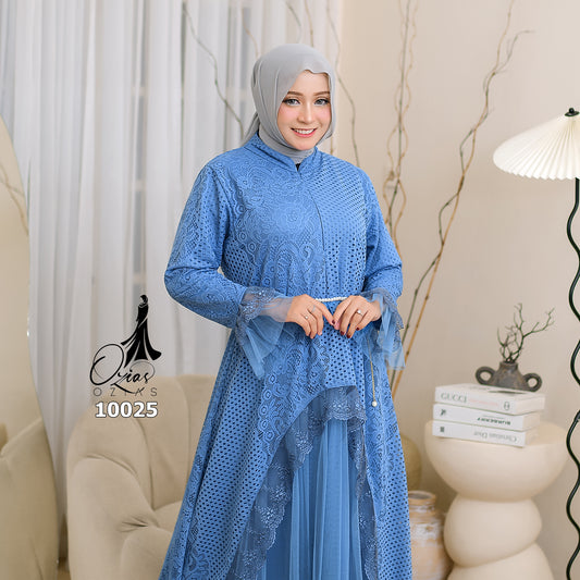GAMIS OZIAS BROKAT ALYA 10025 LD 105 I Gamis Kondangan Wanita I Gamis Casual Lebaran I Ga mis Bini Orang