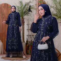 GAMIS OZIAS TILE 07254 LD 105 I Gamis Kondangan Wanita I Gamis Casual Formal