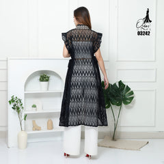 VEST OUTER OZIKO BROKAT CORNELI 03242 LD 105 I Outer Kondangan Wanita I Outer Casual