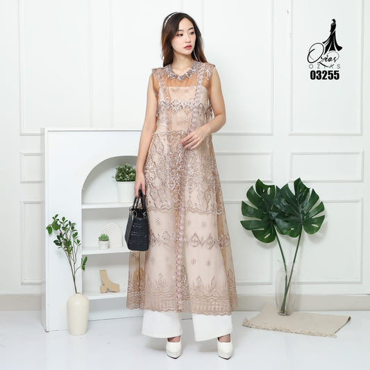 VEST OUTER OZIKO TILE HANA 03255 I Outer Kondangan Muslimah I Luaran Outfit Wanita