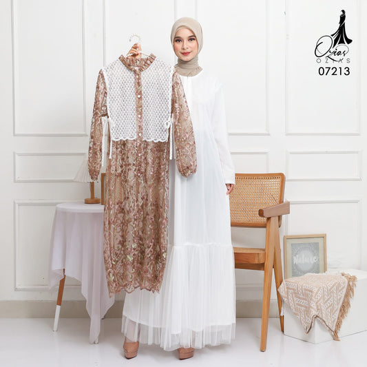 GAMIS OZIAS TILE 07213 LD 105 I Gamis Kondangan Wanita I Gamis Fashion Muslimah
