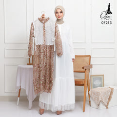 GAMIS OZIAS TILE 07213 LD 105 I Gamis Kondangan Wanita I Gamis Fashion Muslimah