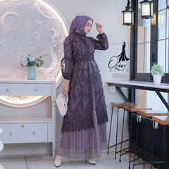 GAMIS OZIAS TILE 07242 LD 105 I Gamis Kondangan Wanita I Gamis Fashion Casual