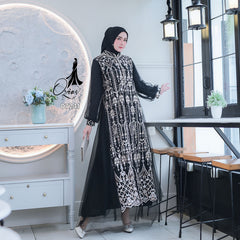 GAMIS OZIAS TILE 07241 LD 105 I Gamis Kondangan Wanita I Gamis Fashion Casual