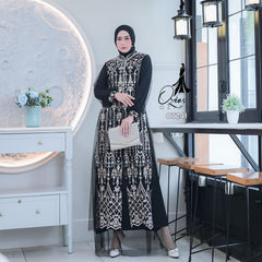 GAMIS OZIAS TILE 07241 LD 105 I Gamis Kondangan Wanita I Gamis Fashion Casual