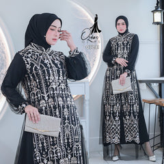 GAMIS OZIAS TILE 07241 LD 105 I Gamis Kondangan Wanita I Gamis Fashion Casual