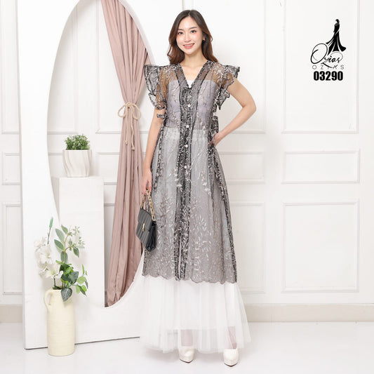 VEST OUTER TILE OZIKO 03290 LD 105 I Outer Kondangan Wanita I Outer Fashion Casual