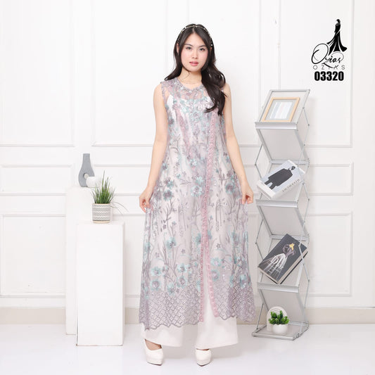 VEST OUTER TILE OZIKO HANA 03320 LD 105 I Outer Kondangan Casual I Outer Fashion Muslimah