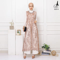 VEST OUTER TILE OZIKO HANA 03314 LD 105 I Outer Kondangan Wanita I Outer Casual Remaja