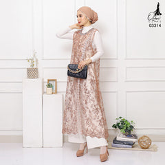 VEST OUTER TILE OZIKO HANA 03314 LD 105 I Outer Kondangan Wanita I Outer Casual Remaja