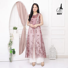 VEST OUTER TILE OZIKO HANA 03317 LD 105 I Outer Kondangan Wanita I Outer Fashion Casual