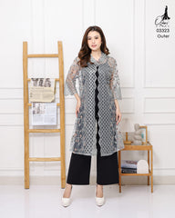 VEST OUTER TILE OZIKO 03323 LD 105 | Vest Outer Pesta | Outer Simple Mewah